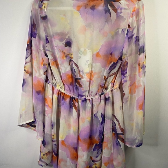 Show Me Your MuMu Romper Shorts V Neck Floral Size Small - Picture 8 of 15